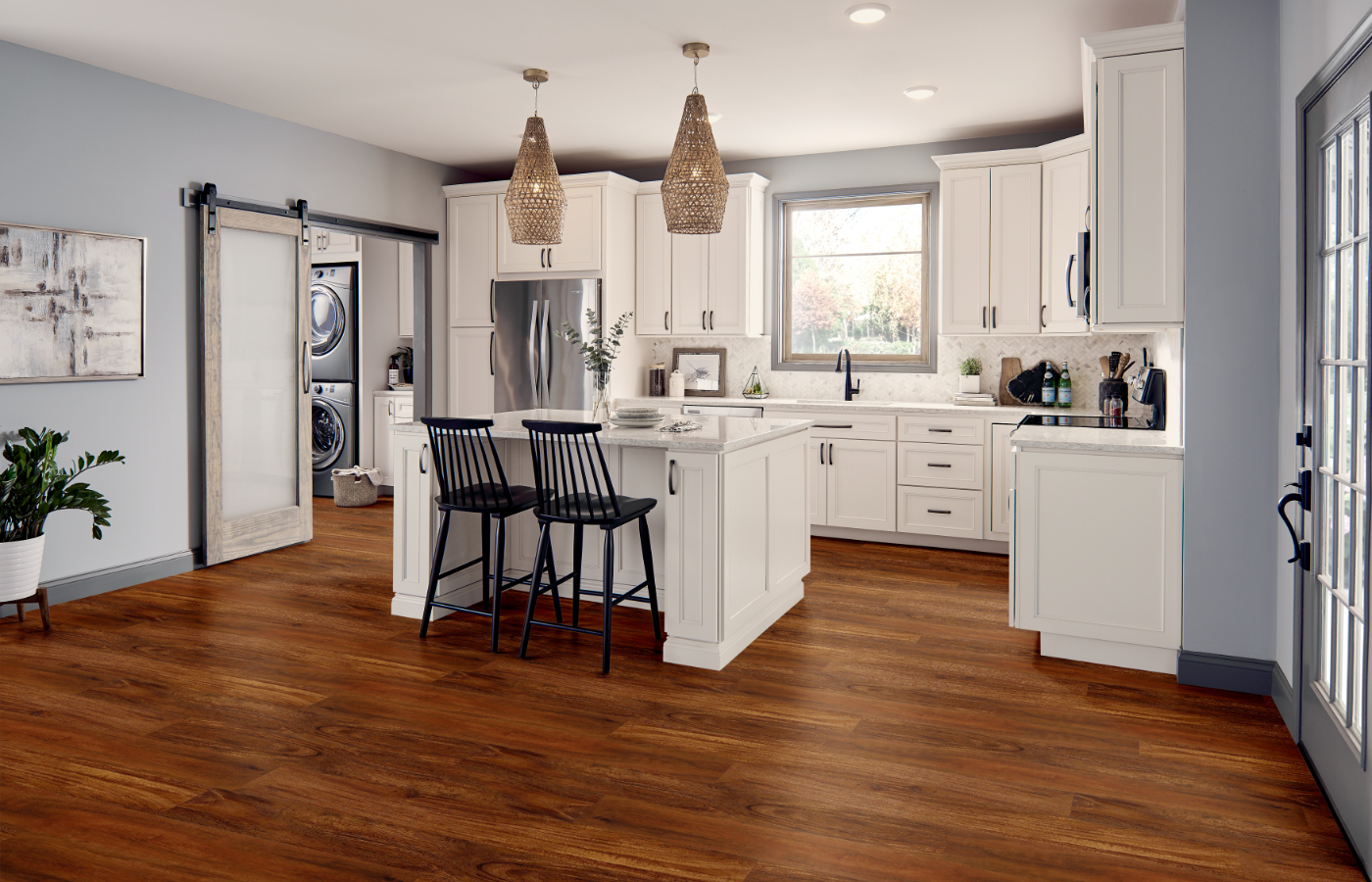 luxury vinyl wood flooring installation